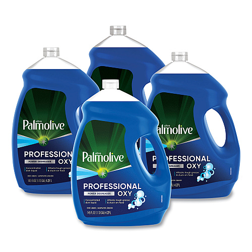 Palmolive&reg; Professional Oxy Power Degreaser Liq Dish Soap, Fresh, 145 oz, 4/CT (61034143CT)