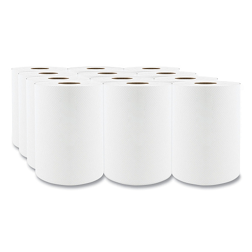 Cascades Select Roll Paper Towels, 1-Ply, 7.88" x 350 ft, White, 12 Rolls/Carton (H030)