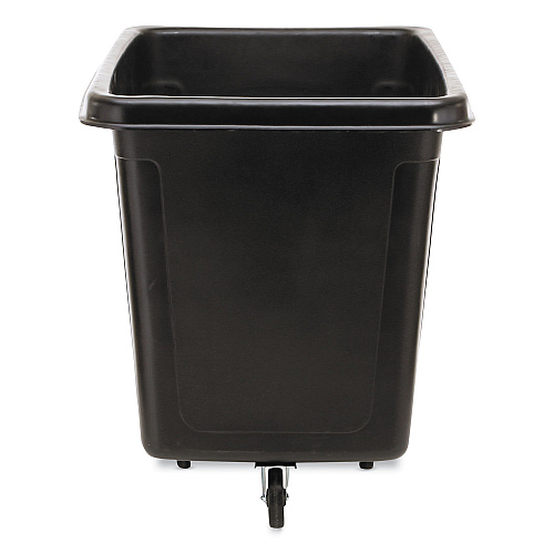 Rubbermaid Commercial Cube Truck, 149 gal, 600 lb Capacity, Plastic, Black (4619BLA)