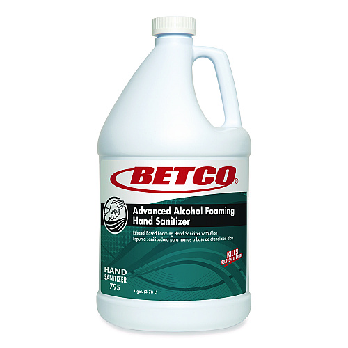 Betco Clario Advanced Alcohol Foaming Sanitizer, 1 gal Bottle, Citrus, 4/Carton (7950400)
