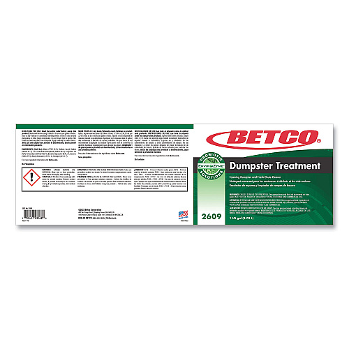 Betco Dumpster Treatment, Mango Scent, 1 gal Bottle, 4/Carton (26090400)