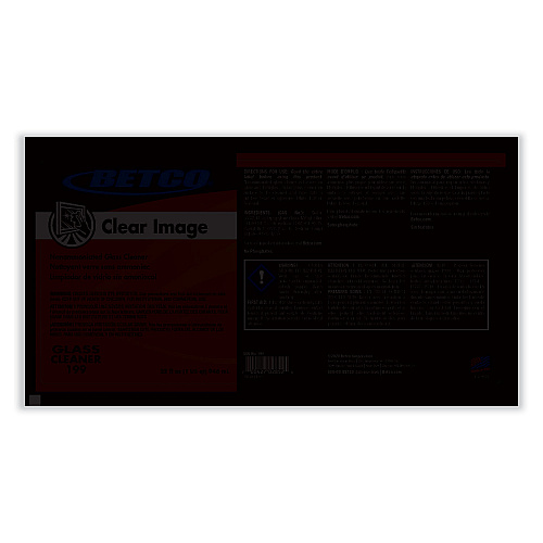Betco Clear Image Glass and Surface Cleaner, Rain Fresh Scent, 32 oz Bottle, 6/Carton (1997000)