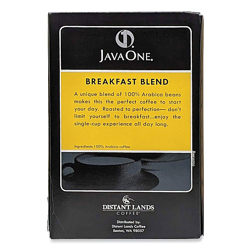 Java One Coffee Pods, Breakfast Blend, Single Cup, 14/Box (30220)