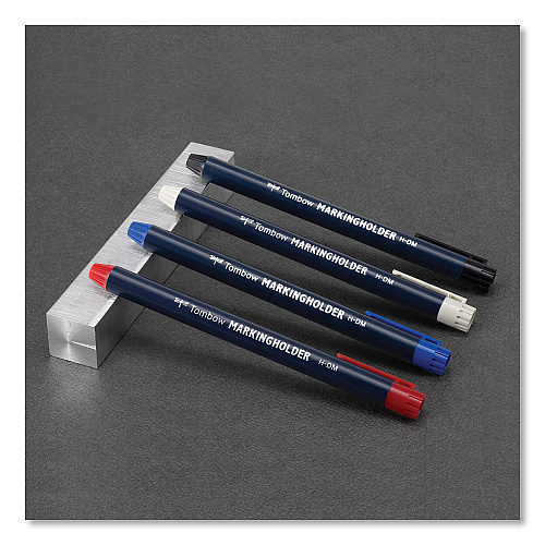 Tombow Mechanical Wax-Based Marking Pencil Refills, 4.4 mm, Red, 10/Box (51541)