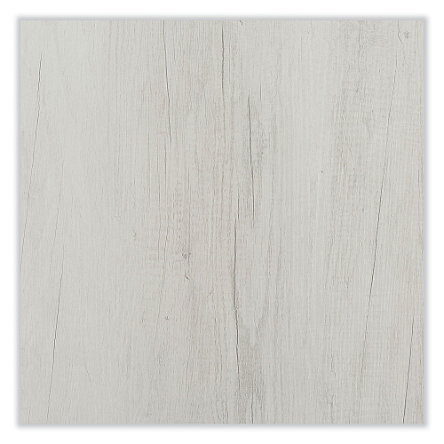 Safco End Table, Square, 20 x 20 x 25, White Ash Top, Silver Base (MRETWAH)