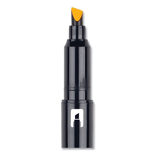 Tombow Highlighters, Golden Yellow Ink, Bullet/Chisel Tip, Golden Yellow Barrel, 10/Box (56410)
