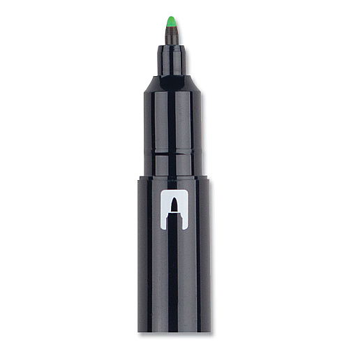 Tombow Highlighters, Yellow Green Ink, Bullet/Chisel Tip, Yellow Green Barrel, 10/Box (56415)