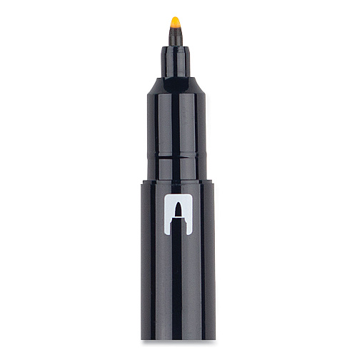 Tombow Highlighters, Golden Yellow Ink, Bullet/Chisel Tip, Golden Yellow Barrel, 10/Box (56410)