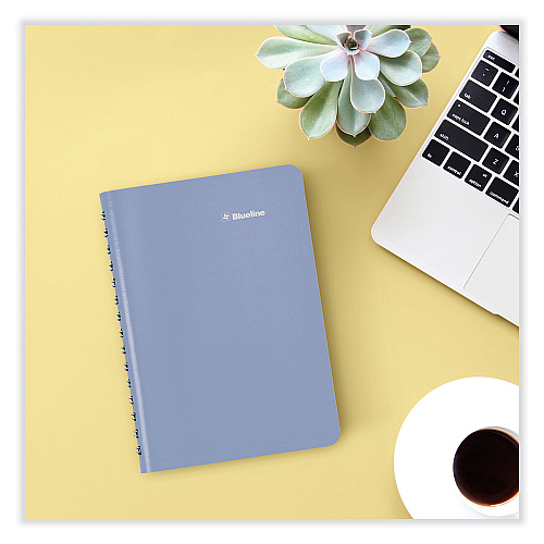 Blueline Academic Daily/Monthly Planner, 8 x 5, Blue Cover, 12-Month (Aug to July): 2025 to 2026 (CA201F02)
