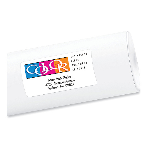 Avery Vibrant Inkjet Color-Print Labels w/ Sure Feed, 2 x 4, Matte White, 200/PK (8253)