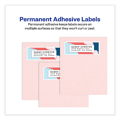 Avery Full-Sheet Vibrant Inkjet Color-Print Labels, 8.5 x 11, Matte White, 20/Pack (8255)