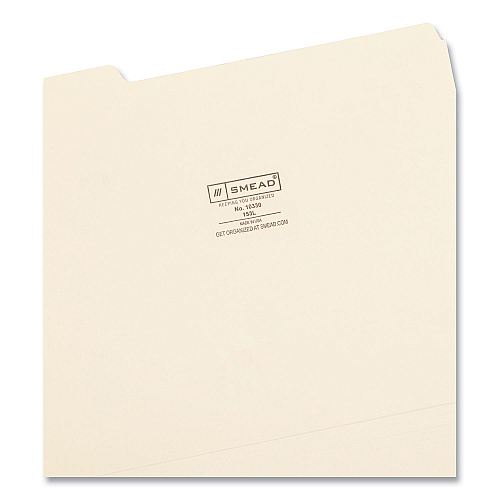 Smead Manila File Folders, 1/3-Cut Tabs: Assorted, Letter Size, 0.75" Expansion, Manila, 100/Box (10330)