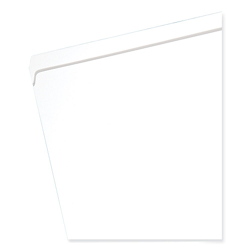 Smead Reinforced Top Tab Colored File Folders, Straight Tabs, Letter Size, 0.75" Expansion, White, 100/Box (12810)