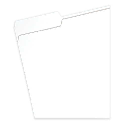 Smead Colored File Folders, 1/3-Cut Tabs: Assorted, Letter Size, 0.75" Expansion, White, 100/Box (12843)