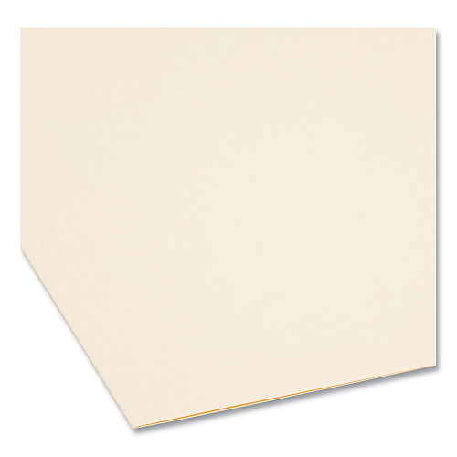 Smead SuperTab Reinforced Guide Height Fastener Folders, 11-pt Manila, 0.75" Expansion, 2 Fasteners, Letter Size, Manila, 50/Box (14535)