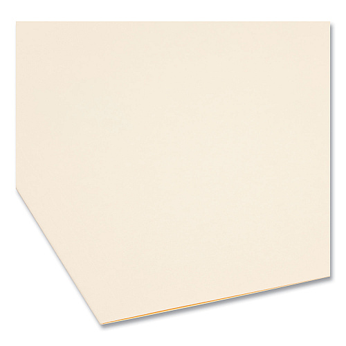 Smead SuperTab Reinforced Guide Height Fastener Folders, 14-pt Manila, 0.75" Expansion, 2 Fasteners, Letter Size, Manila, 50/Box (14545)