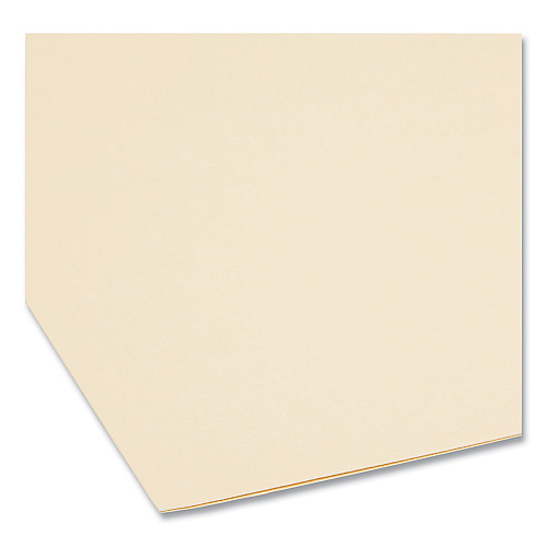 Smead Recycled Top Tab Fastener Folders, 1/3-Cut Tabs: Assorted, 0.75" Expansion, 2 Fasteners, Letter Size, Manila Exterior, 50/Box (14547)