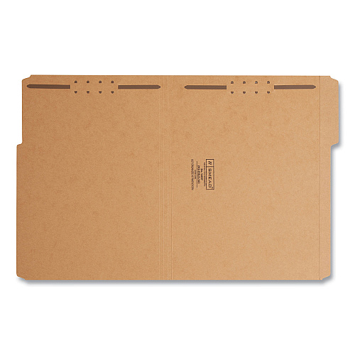 Smead Top Tab Fastener Folders, 1/3-Cut Tabs: Assorted, 0.75" Expansion, 2 Fasteners, Letter Size, Kraft Exterior, 50/Box (14837)