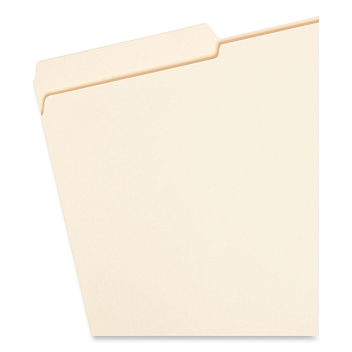 Smead Reinforced Tab Manila File Folders, 1/3-Cut Tabs: Left Position, Legal Size, 0.75" Expansion, 11-pt Manila, 100/Box 8 1/2" x 14" - 3/4" Expansion - Top Tab Location - Left Tab Position - 11 pt. - 2 Plys - Manila - Reinforced, Durable, Reinfo (15335)