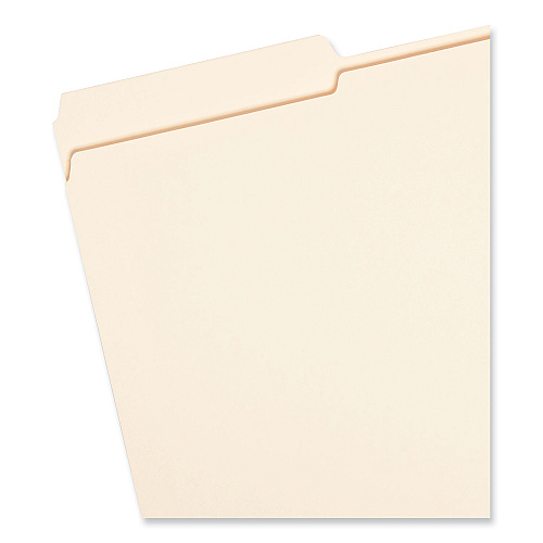 Smead Expandable Heavyweight File Folders, 1/3-Cut Tabs: Assorted, Legal Size, 1.5" Expansion, Manila, 50/Box 8 1/2" x 14" - 1 1/2" Expansion - Top Tab Location - Assorted Tab Position - 14 pt. - 2 Plys - Manila - 10% Recycled - 50 / Box (15405)
