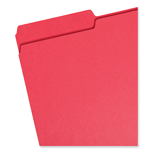 Smead Colored File Folders, 1/3-Cut Tabs: Assorted, Legal Size, 0.75" Expansion, Assorted Colors, 100/Box (16943)