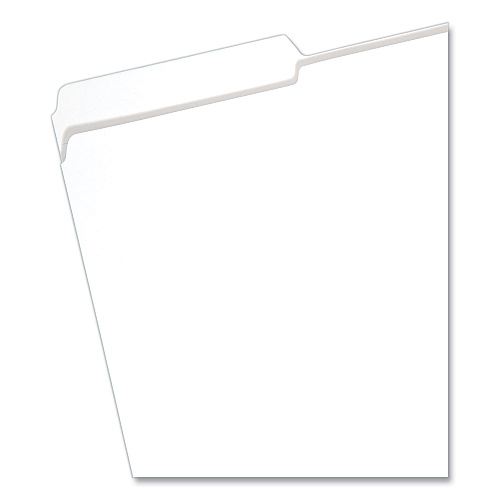 Smead Reinforced Top Tab Colored File Folders, 1/3-Cut Tabs: Assorted, Legal Size, 0.75" Expansion, White, 100/Box 8 1/2" x 14" - 3/4" Expansion - Top Tab Location - Assorted Tab Position - 11 pt. - 2 Plys - White - 10% Recycled - 100 / Box (17834)