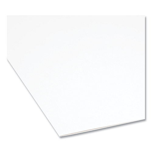 Smead Reinforced Top Tab Colored File Folders, 1/3-Cut Tabs: Assorted, Legal Size, 0.75" Expansion, White, 100/Box 8 1/2" x 14" - 3/4" Expansion - Top Tab Location - Assorted Tab Position - 11 pt. - 2 Plys - White - 10% Recycled - 100 / Box (17834)