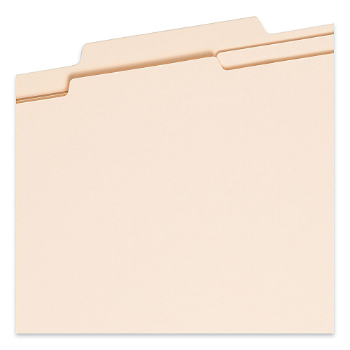 Smead Six-Section Top Tab Classification Folders, 2" Expansion, 2 Dividers, 6 Fasteners, Legal Size, Manila, 10/Box (19000)