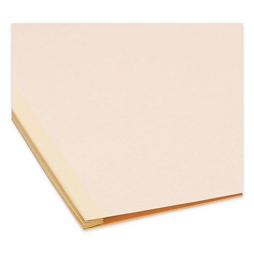 Smead Six-Section Top Tab Classification Folders, 2" Expansion, 2 Dividers, 6 Fasteners, Legal Size, Manila, 10/Box (19000)