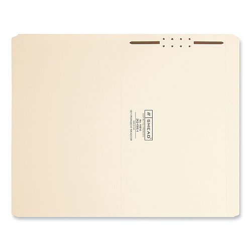 Smead Top Tab Fastener Folders, Straight Tabs, 0.75" Expansion, 1 Fastener, Legal Size, Manila Exterior, 50/Box (19510)