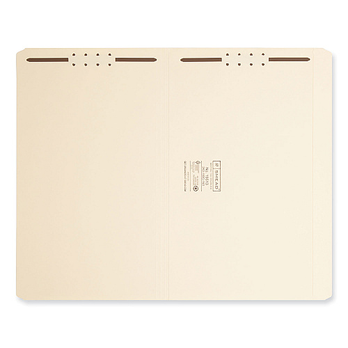 Smead Top Tab Fastener Folders, Straight Tabs, 0.75" Expansion, 2 Fasteners, Legal Size, Manila Exterior, 50/Box (19513)