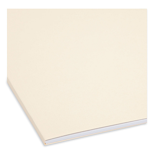 Smead Top Tab Fastener Folders, 1/3-Cut Tabs: Assorted, 0.75" Expansion, 1 Fastener, Legal Size, Manila Exterior, 50/Box (19534)