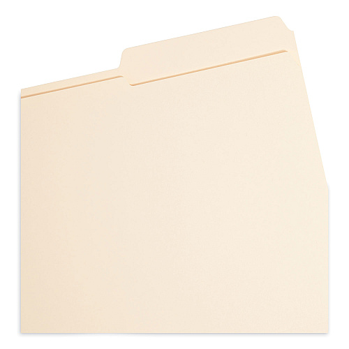 Smead Top Tab Fastener Folders, 1/3-Cut Tabs: Right, 0.75" Expansion, 2 Fasteners, Legal Size, Manila Exterior, 50/Box (19538)