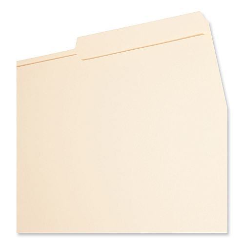 Smead Top Tab Fastener Folders, Guide-Height 2/5-Cut Tabs, 0.75" Expansion, 2 Fasteners, Legal Size, 11-pt Manila, 50/Box (19587)