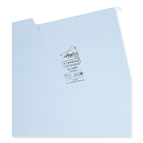 Smead FasTab Hanging Folders, Letter Size, 1/3-Cut Tabs, Assorted Earthtone Colors, 18/Box (64054)