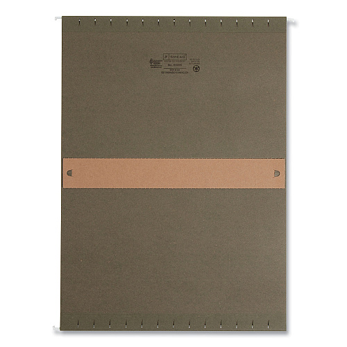 Smead Box Bottom Hanging File Folders, 2" Capacity, Legal Size, Standard Green, 25/Box (65095)