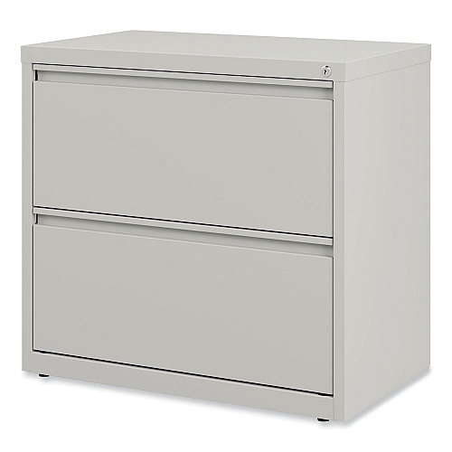 Alera Lateral File, 2 Legal/Letter-Size File Drawers, Light Gray, 36" x 18.63" x 28" (ALEHLF3029LG)