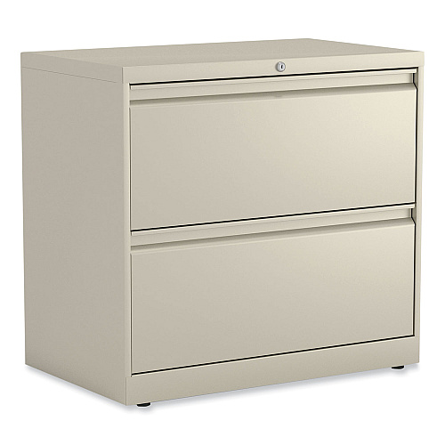 Alera Lateral File, 2 Legal/Letter-Size File Drawers, Putty, 30" x 18.63" x 28" (ALEHLF3029PY)