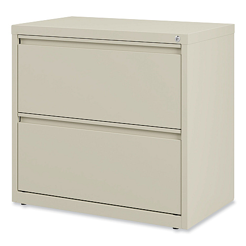 Alera Lateral File, 2 Legal/Letter-Size File Drawers, Putty, 30" x 18.63" x 28" (ALEHLF3029PY)