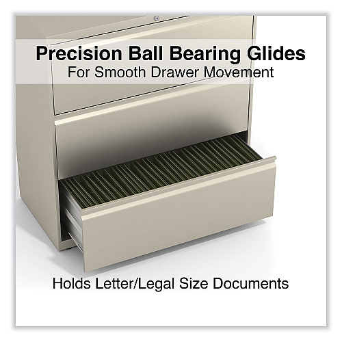 Alera Lateral File, 3 Legal/Letter/A4/A5-Size File Drawers, Putty, 36" x 18.63" x 40.25" (ALEHLF3641PY)