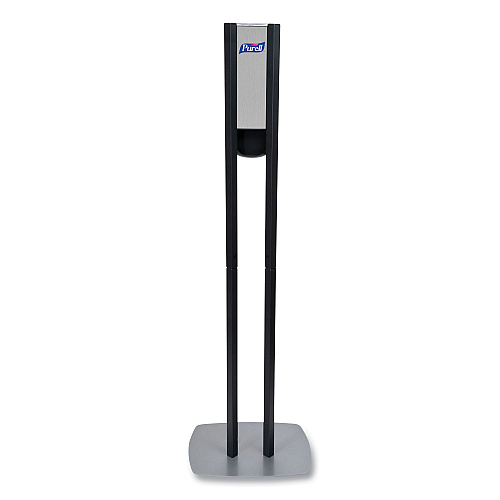 PURELL ES8 Hand Sanitizer Floor Stand with Dispenser, 1,200 mL, 13.5 x 5 x 28.5, Graphite/Silver (7218DS)