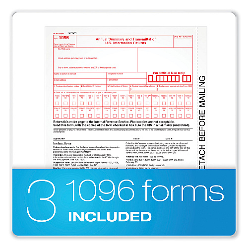 Adams 1099-NEC + 1096 Tax Form Kit with e-File, Inkjet/Laser, Fiscal Year: 2023, 5-Part, 8.5 x 3.67, 3 Forms/Sheet, 50 Forms Total (STAX550NEC22)