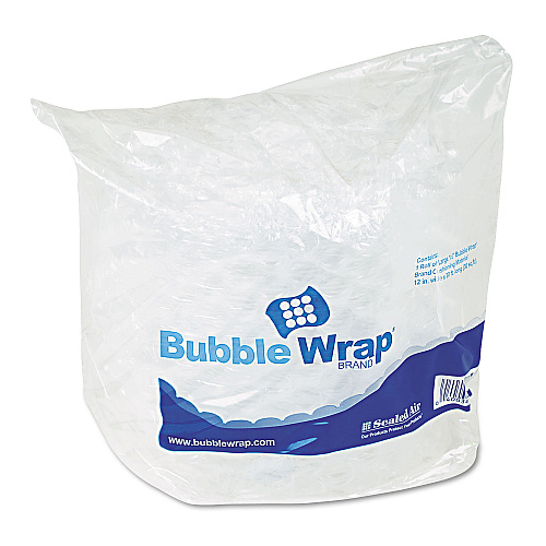 Sealed Air Bubble Wrap Cushioning Material, 0.5" Thick, 12" x 30 ft (15989)