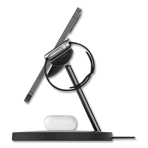 Belkin BOOST CHARGE Pro 3-in-1 Wireless Charger, 15 W, Black (WIZ017TTBK)