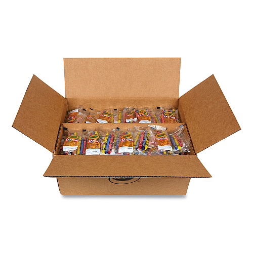 Crayola Washable Crayons, Blue, Red, Yellow 3/Pack, 360 Packs/Carton (520743)