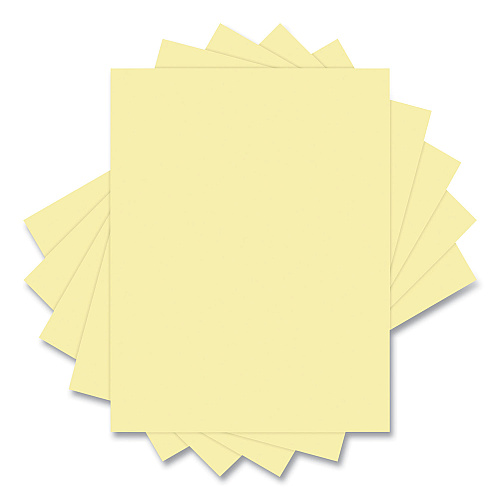 Lettermark 30% Recycled Colored Paper, 20 lb Bond Weight, 8.5 x 11, Canary, 500/Ream (94290)