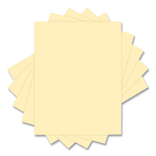 Lettermark 30% Recycled Colored Paper, 20 lb Bond Weight, 8.5 x 11, Cream, 500/Ream (94296)