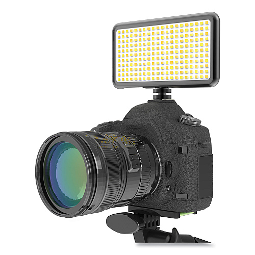 DigiPower Pro Event Video Light with Diffuser, Black (L180)