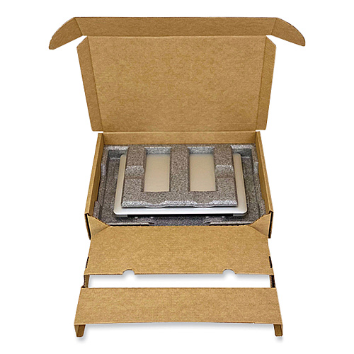 Epe Laptop Shipping Box, One-Piece Foldover (OPF), Large, 17.25" x 11.68" x 3.75", Brown Kraft (LTCS00401)