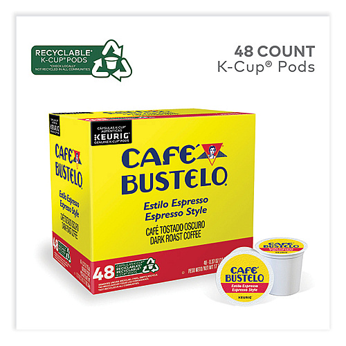 Cafe Bustelo Espresso Style K-Cups, 48/Box (5000346117)